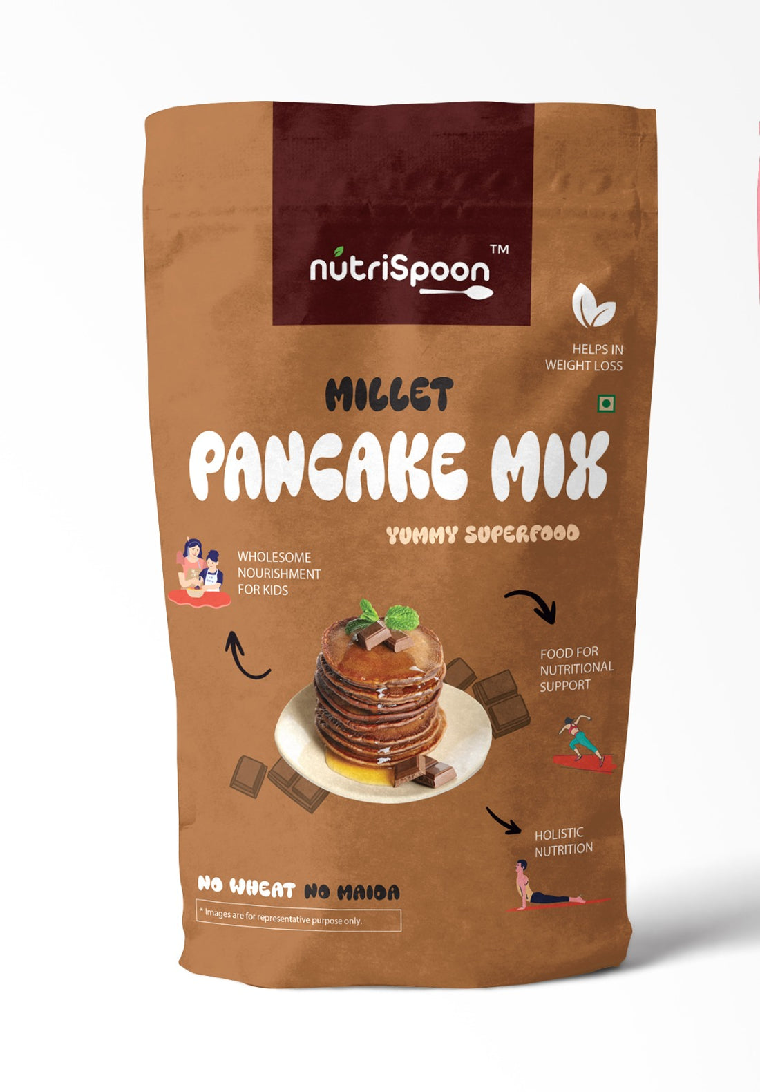 Millet Pancake Mix - Chocolate
