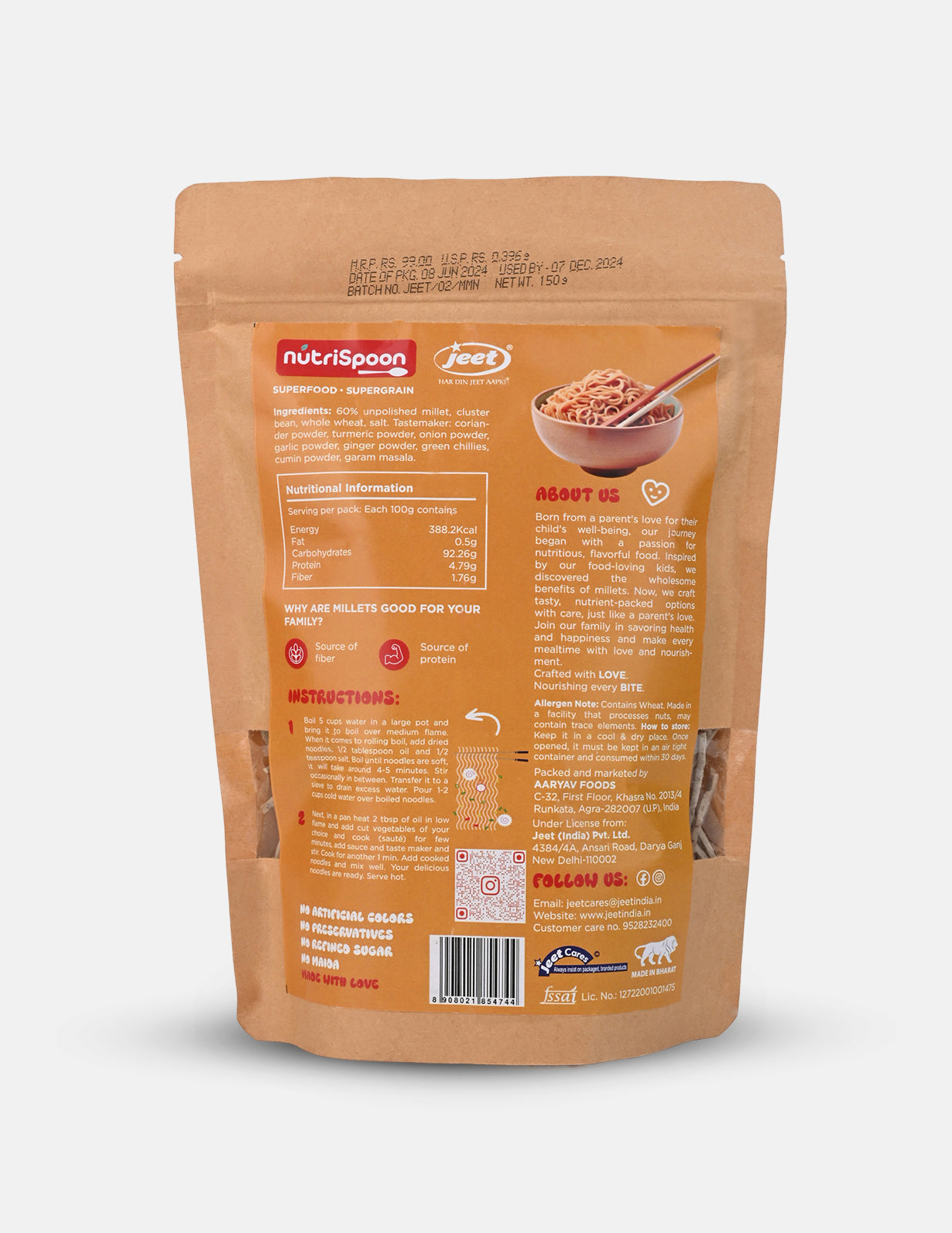 Supergrain Pasta-Noodle Combo - Slurp It, Scoop It, Love It