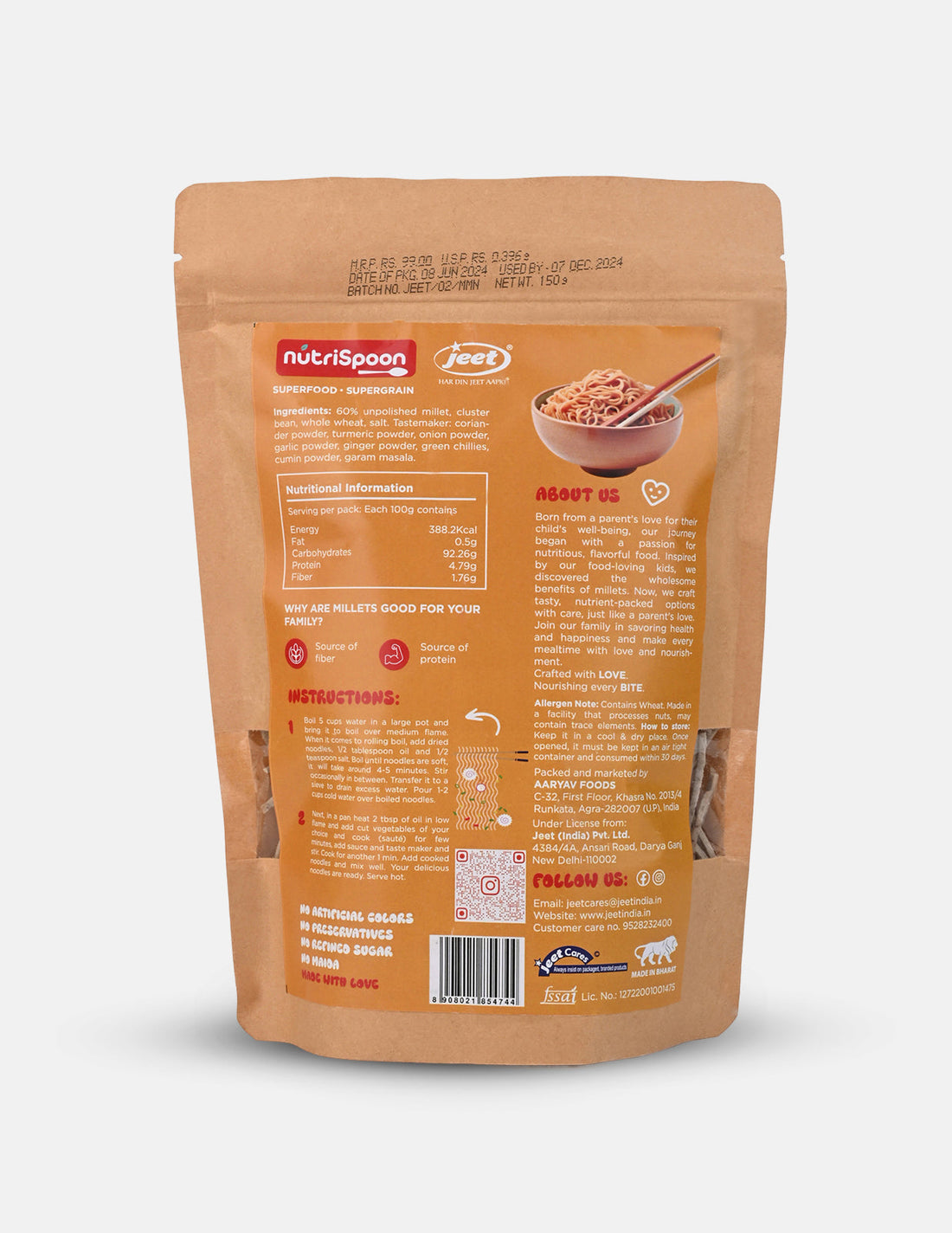Supergrain Pasta-Noodle Combo - Slurp It, Scoop It, Love It